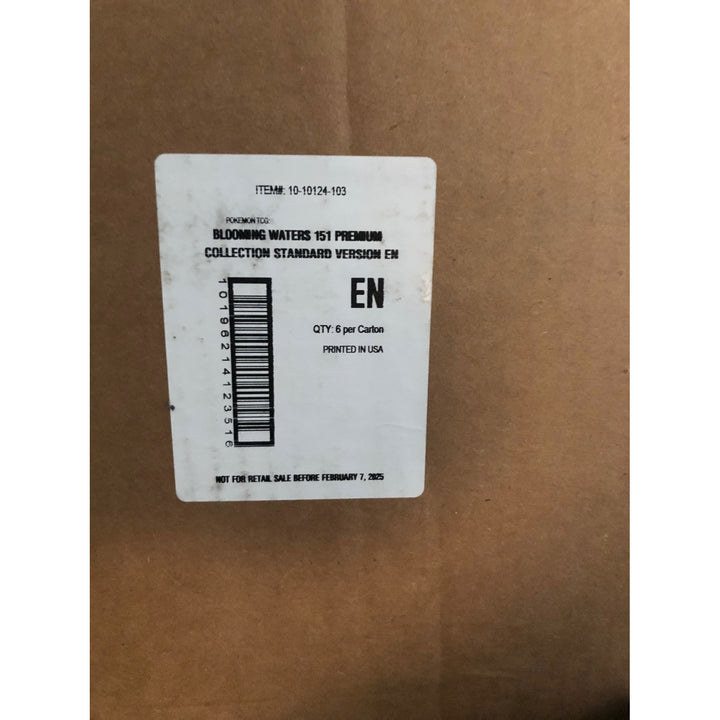 6x POKEMON TCG Scarlet & Violet 151 Blooming Waters Premium Collection in Sealed Case