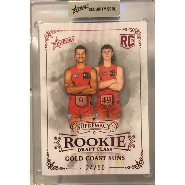 2025 AFL SUPREMACY ROOKIE Gold Coast Draft Class Bell Lombard 24/50