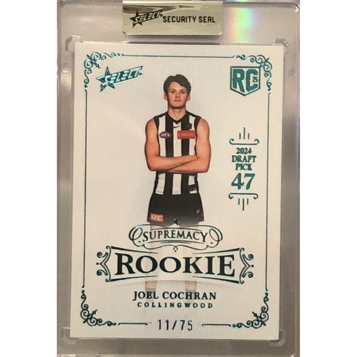 2025 AFL SUPREMACY ROOKIE Blue Joel Cochran Collingwood 11/75