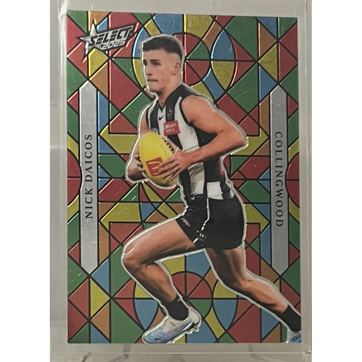 2025 Select AFL Footy Stars Nick Daicos Luminous Myriad 38/99 Collingwood