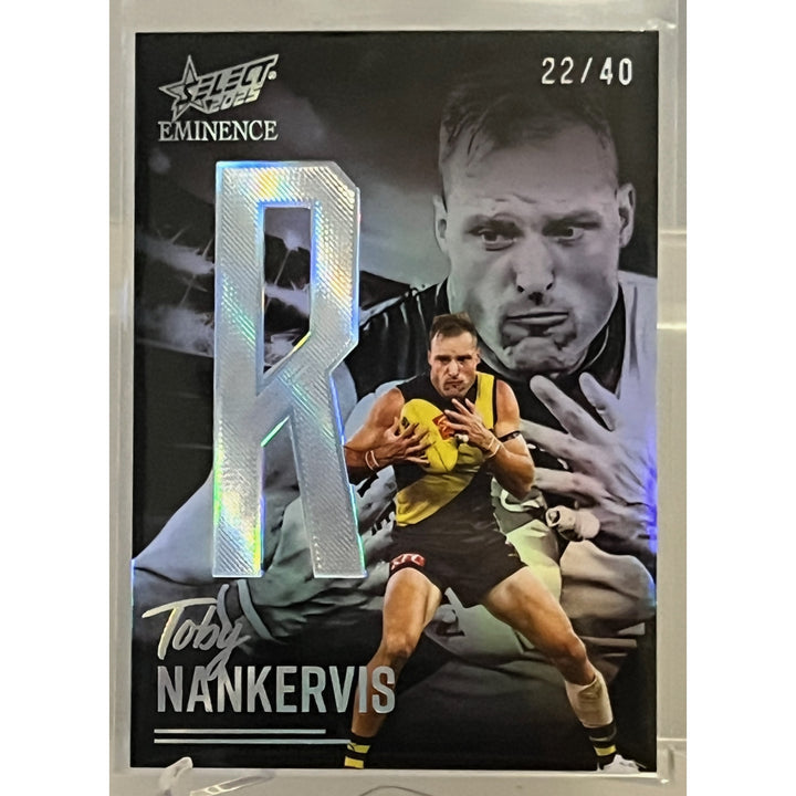 2025 AFL Eminence Platinum Nameplate Toby Nankervis R #22/40 — Sports ...