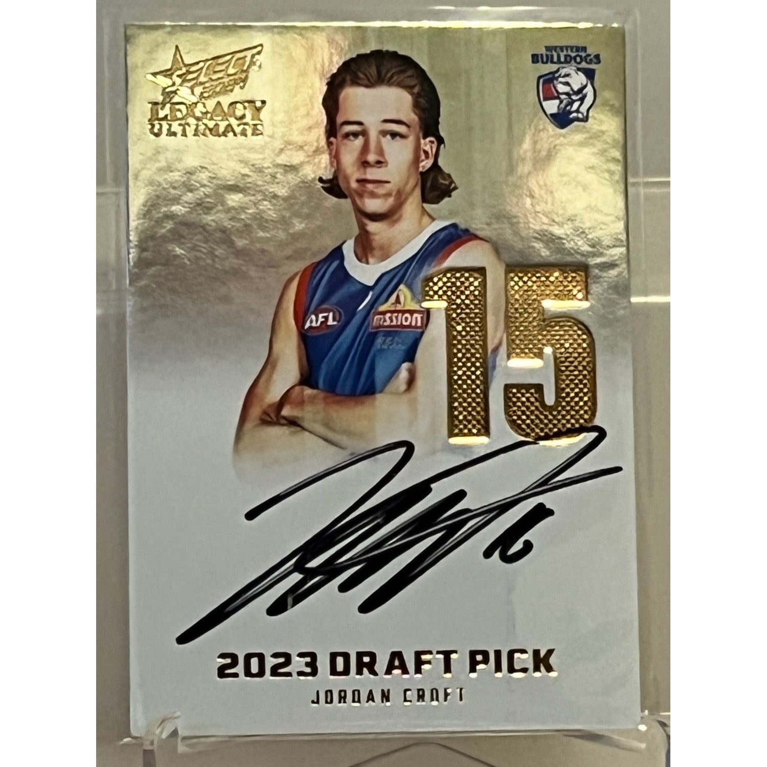 Low 2024 AFL Legacy Ultimate Jordan Croft Gold Dps #09/85 — Sports Card ...