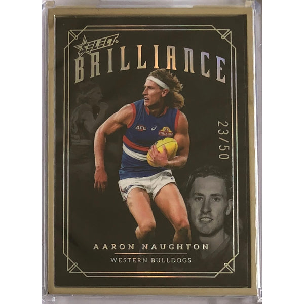 2022 SELECT AFL BRILLIANCE Aaron Naughton Platinum 23/50