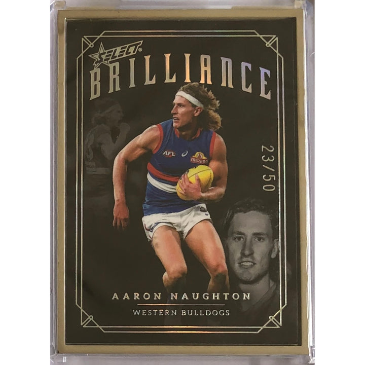 2022 SELECT AFL BRILLIANCE Aaron Naughton Platinum 23/50