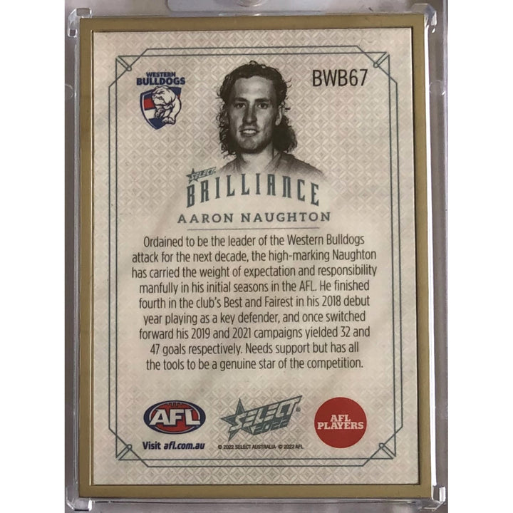 2022 SELECT AFL BRILLIANCE Aaron Naughton Platinum 23/50