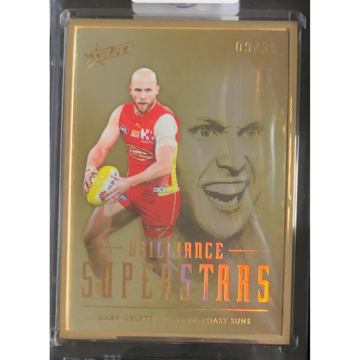 2024 Select AFL Brilliance Superstars Gold Gary Ablett Jnr 09/35 JUMPER NUMBER