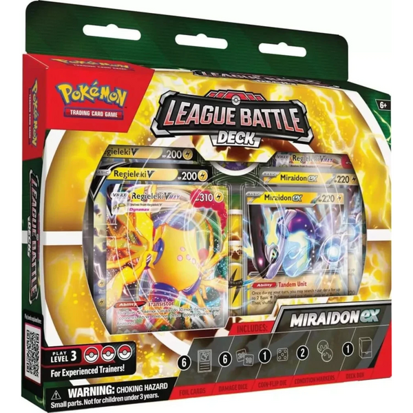 Pokemon TCG: League Battle Deck Miraidon ex Sealed Case 6 boxes