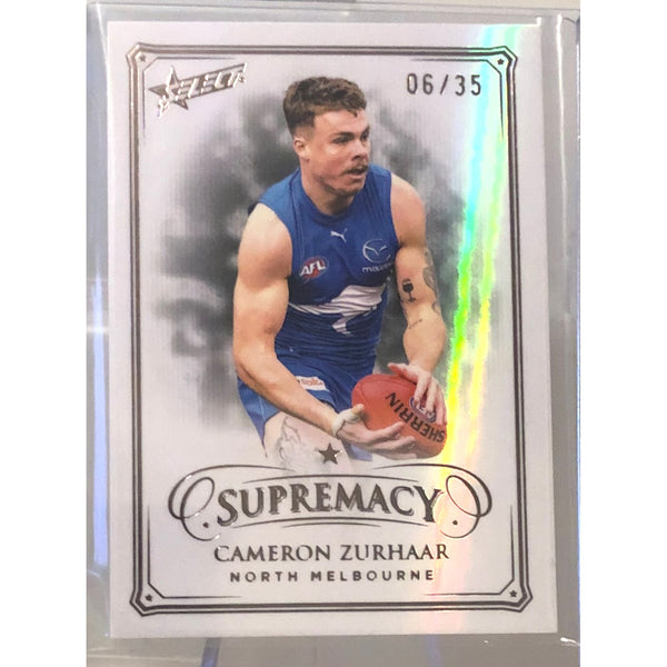 2024 SELECT AFL SUPREMACY Black Pearl Cameron Zurhaar 06/35 LOW