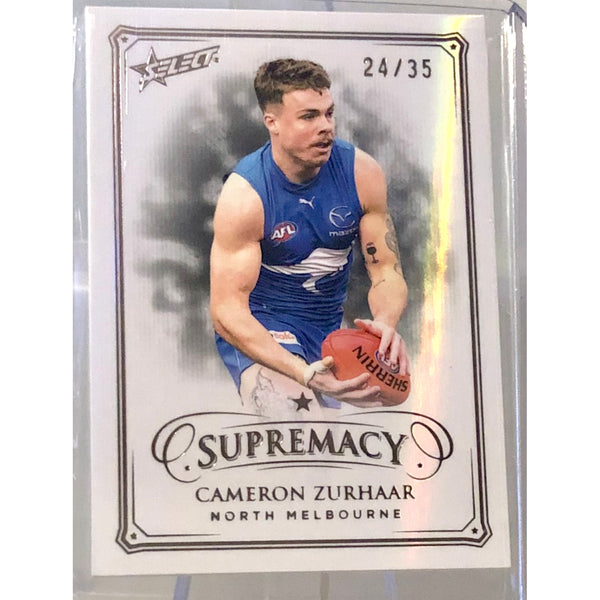 2024 SELECT AFL SUPREMACY Black Pearl Cameron Zurhaar 24/35
