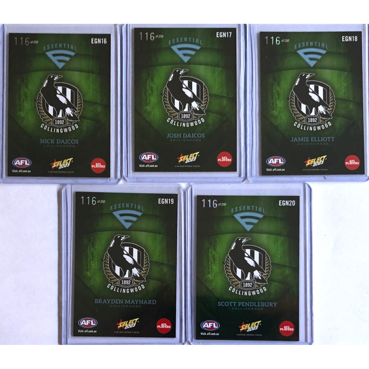 2023 AFL Collingwood Green Essential set 116/250