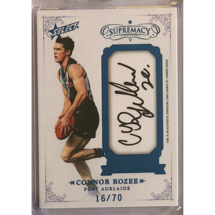 2021 SELECT AFL SUPREMACY Franchise Future Signature Connor Rozee 16/70