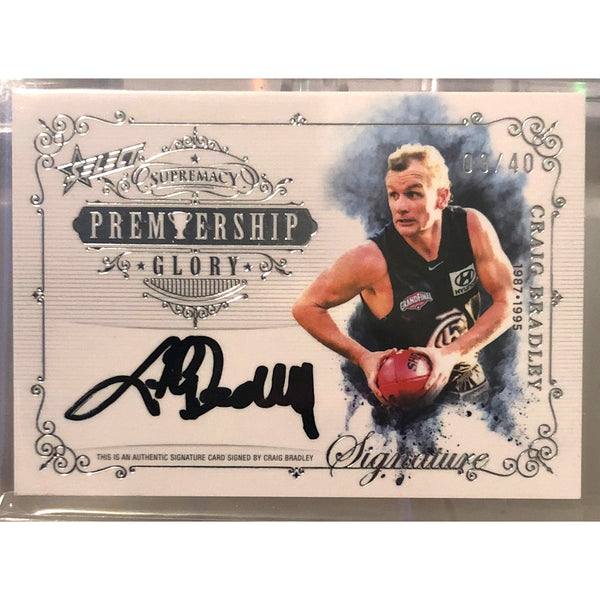 2024 SELECT AFL SUPREMACY Premiership Glory Signature Craig Bradley