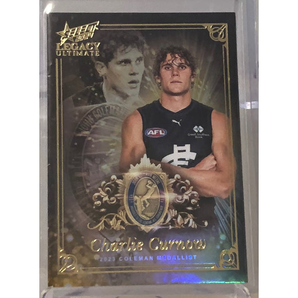 2024 AFL LEGACY Ultimate Charlie Curnow Medal Winners Coleman Carlton Blues 10/50