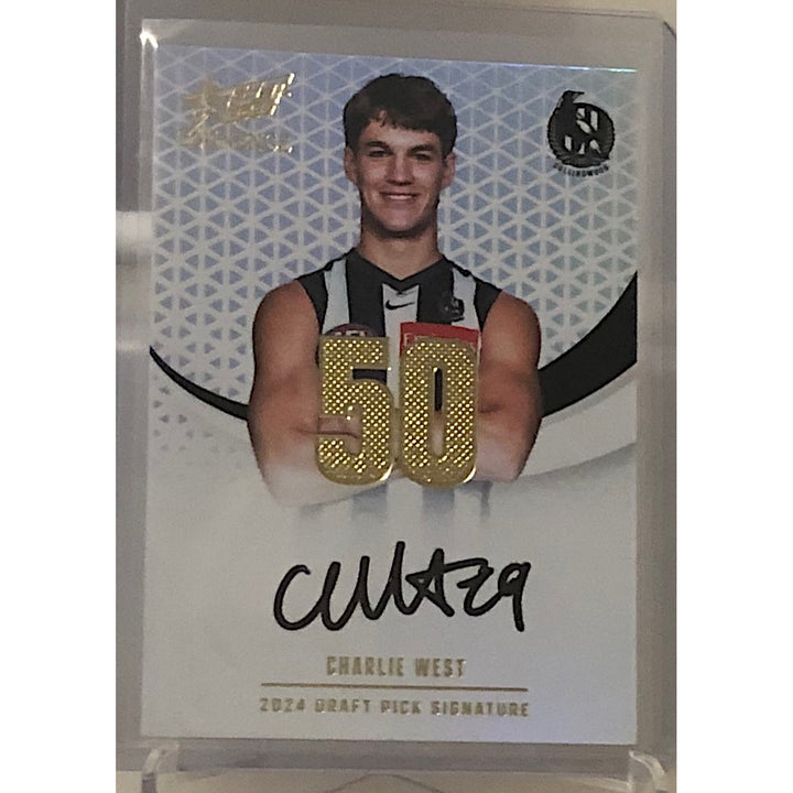 2025 SELECT AFL EMINENCE Charlie West Gold Draft Pick Signature DPS 89/90