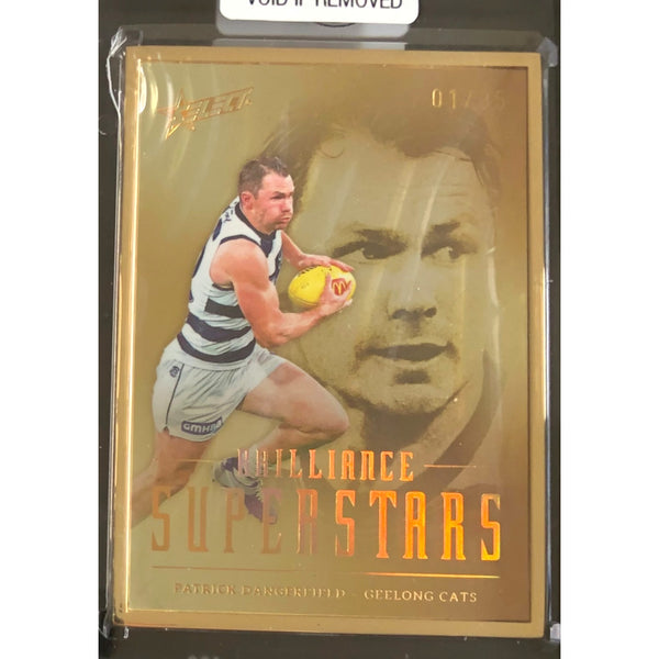 *01* 2024 Select AFL Brilliance Superstars Gold Patrick Dangerfield 01/35 LOW