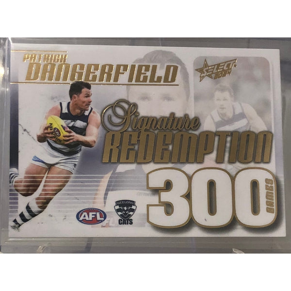 2024 AFL LEGACY Patrick Dangerfield 300 games Signature Redemption Geelong 29/50