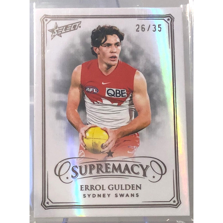 2024 SELECT AFL SUPREMACY Black Pearl Errol Gulden 26/35