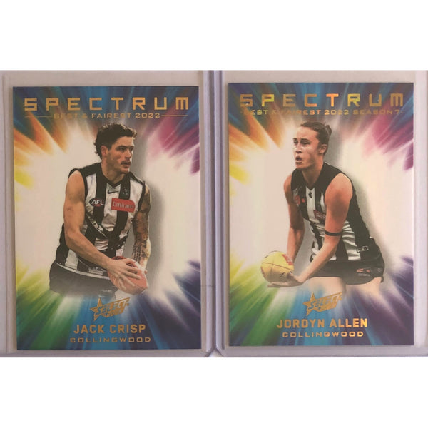 2023 FOOTY STARS SPECTRUM 2 COLLINGWOOD Jack Crisp Jumper Number 025/125