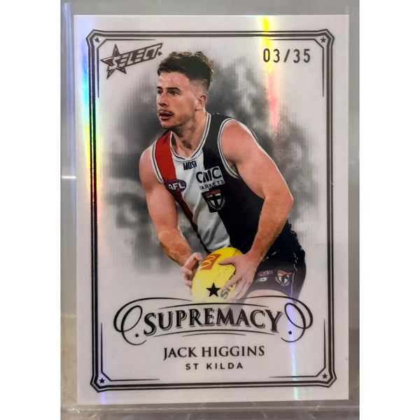 2024 SELECT AFL SUPREMACY Black Pearl Jack Higgins 03/35 LOW