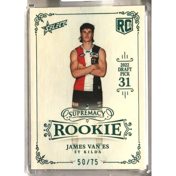 2023 AFL SUPREMACY ROOKIE Blue James Van Es 50/75