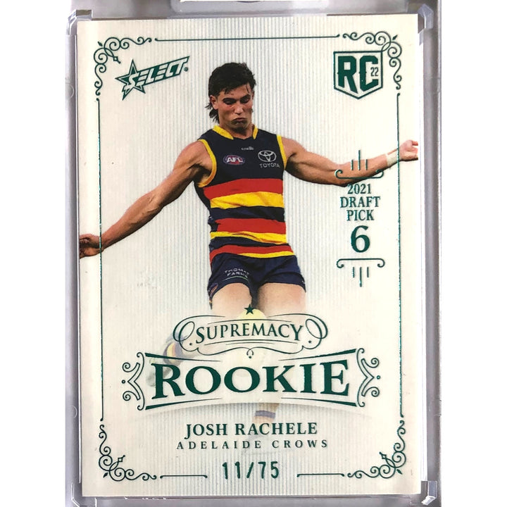 2022 AFL SUPREMACY ROOKIE Blue Josh Rachele 11/75