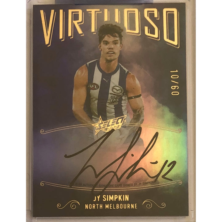 2023 AFL Footy Stars VIRTUOSO SIGNATURE Jy Simpkin 10/60