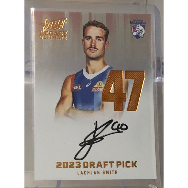 2024 AFL LEGACY Ultimate Lachlan Smith Copper Draft Pick Signature Western Bulldogs 149/175