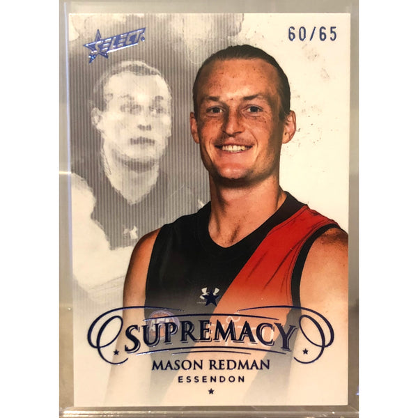 2024 SELECT AFL SUPREMACY Blue Portrait Mason Redman 60/65