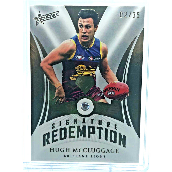 2023 Select AFL GEM Diamond Hugh McCluggage Signature Redemption 02/35 LOW