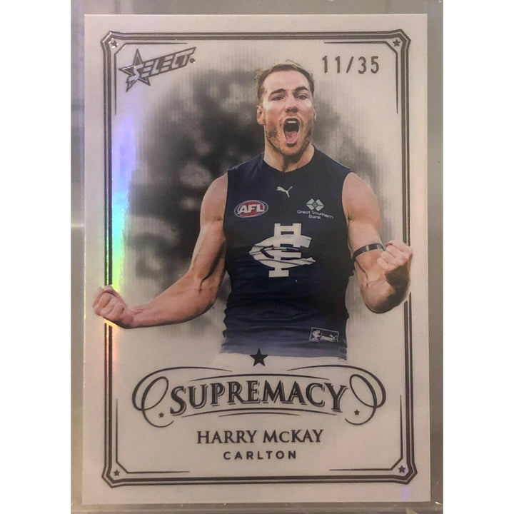 2024 SELECT AFL SUPREMACY Black Pearl Harry McKay 11/35