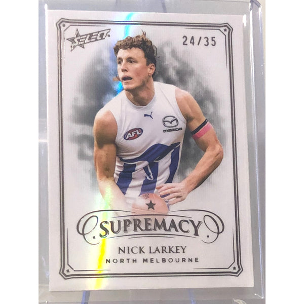 2024 SELECT AFL SUPREMACY Black Pearl Nick Larkey 24/35