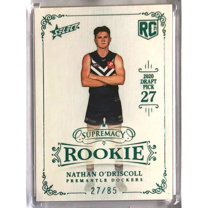 2021 AFL SUPREMACY ROOKIE Blue Nathan O'Driscoll 27/85