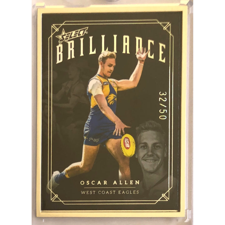 2022 SELECT AFL BRILLIANCE Oscar Allen Platinum 32/50