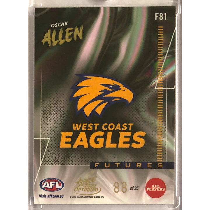 2022 AFL OPTIMUM FUTURES Oscar Allen 88/95