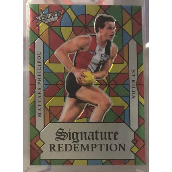 2025 Select AFL Footy Stars Mattaes Phillipou Luminous Myriad Signature 55/99
