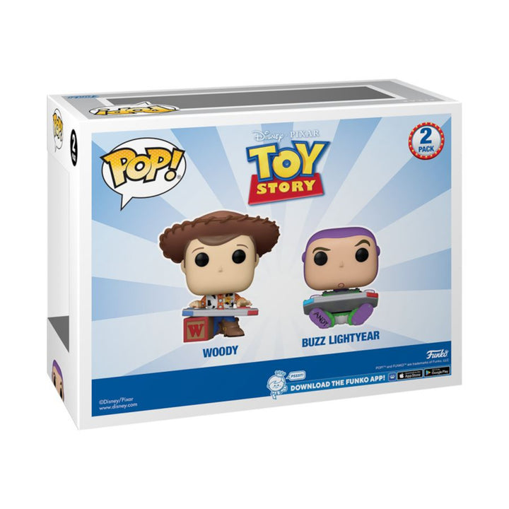 Toy Story Woody & Buzz Gaming C2E2 2024 Pop! Vinyl Funko 2 Pack Shared Exclusive