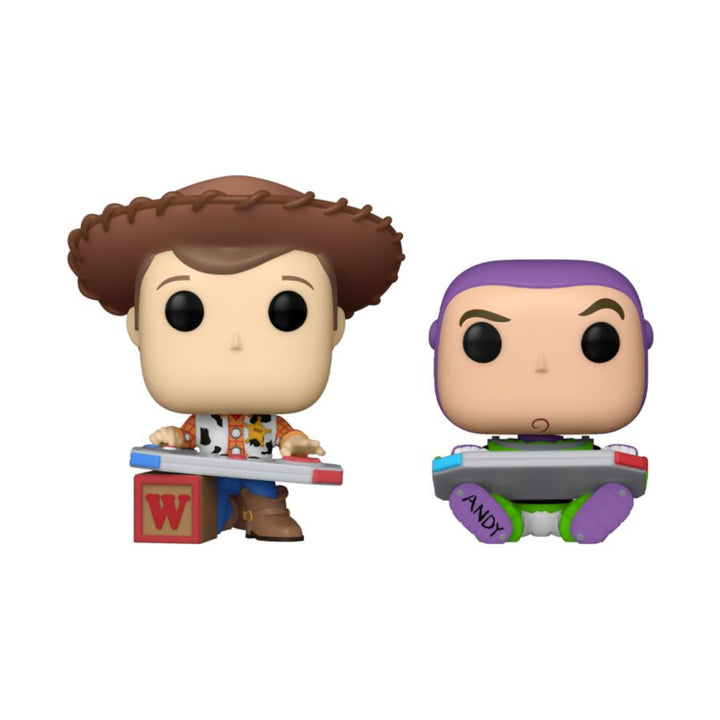 Toy Story Woody & Buzz Gaming C2E2 2024 Pop! Vinyl Funko 2 Pack Shared Exclusive