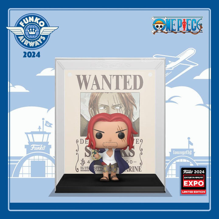 One Piece Shanks Wanted Poster C2E2 2024 Exclusive Pop! Vinyl Funko #1401