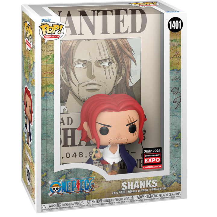 One Piece Shanks Wanted Poster C2E2 2024 Exclusive Pop! Vinyl