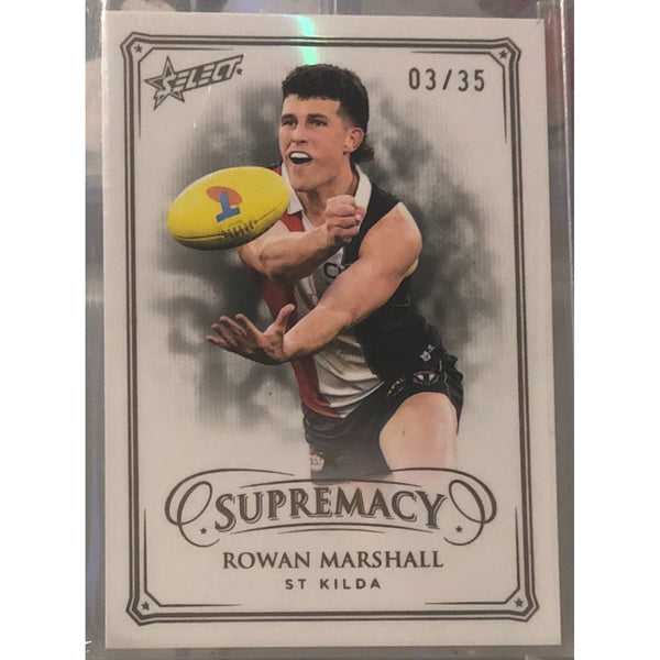 2024 SELECT AFL SUPREMACY Black Pearl Rowan Marshall 03/35 LOW