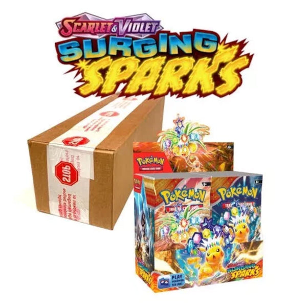 POKÉMON TCG Scarlet & Violet 8 Surging Sparks Booster Box SEALED CASE