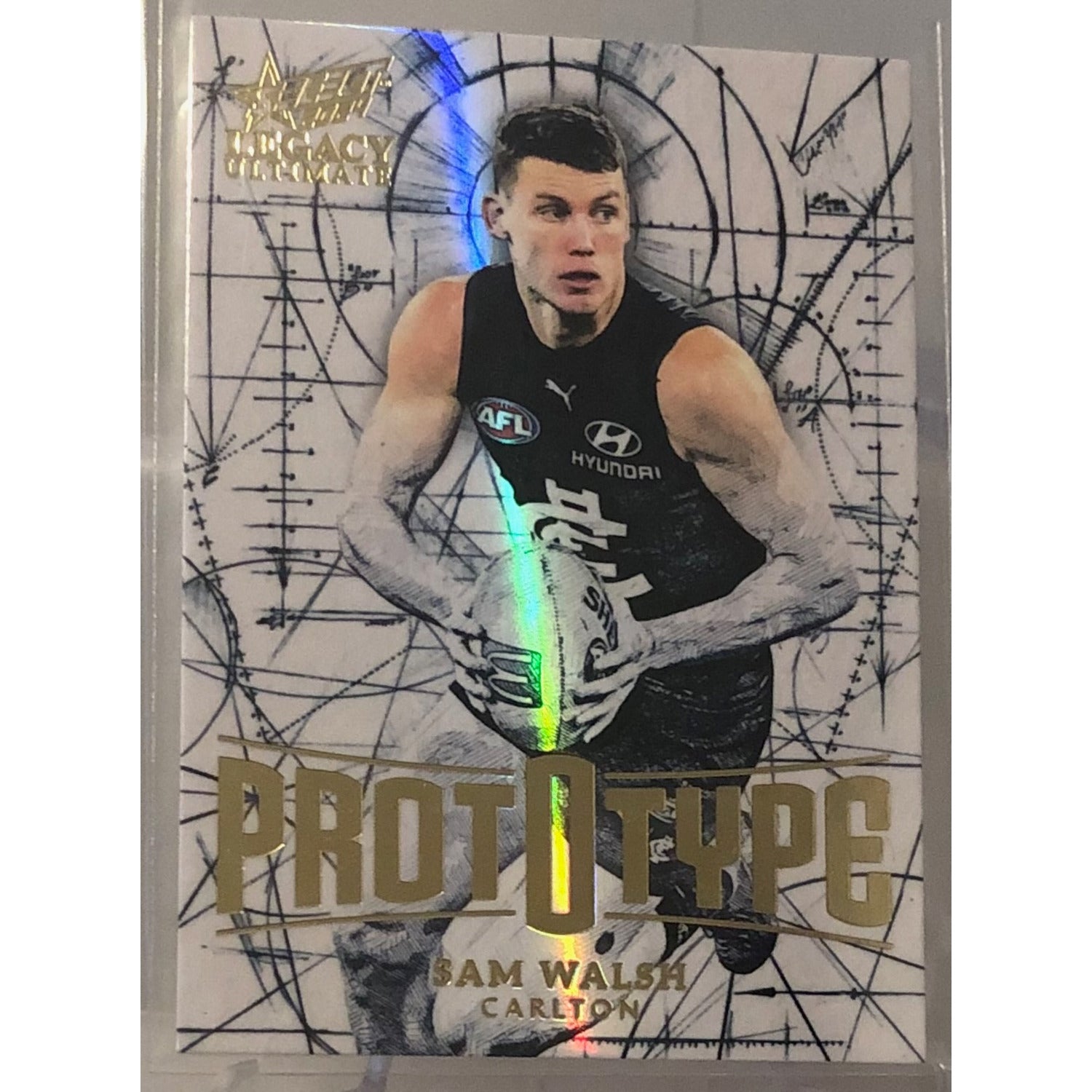 2024 AFL LEGACY Ultimate Sam Walsh Prototype Carlton Blues 23/60 ...