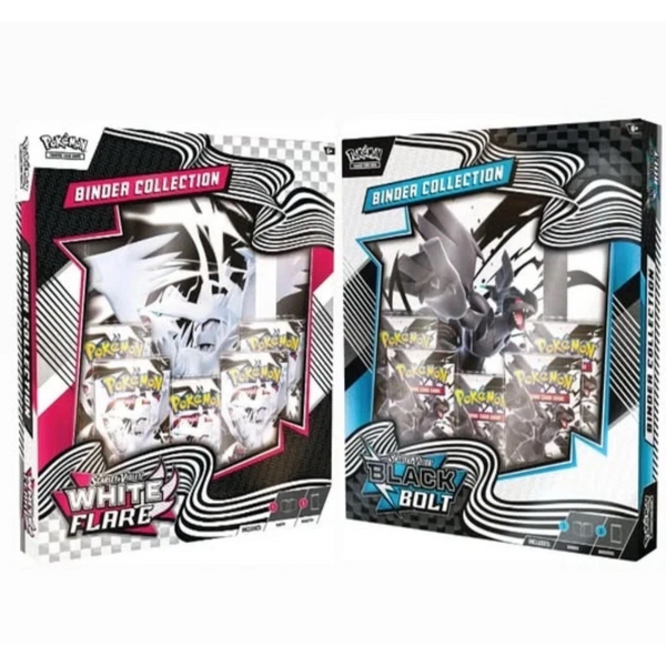 Pokemon TCG Black Bolt & White Flare Binder Collection Box set