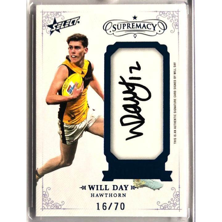 2021 SELECT AFL SUPREMACY Franchise Future Signature Will Day 16/70