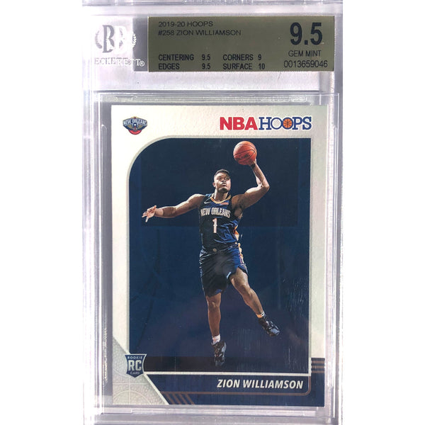 2019-20 PANINI HOOPS Zion Williamson RC NBA Basketball Rookie Card BGS 9.5